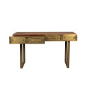 Dutchbone Volan Gold & Mango Wood Console Table from Accessories for the Home