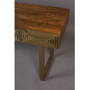Dutchbone Volan Gold & Mango Wood Console Table from Accessories for the Home