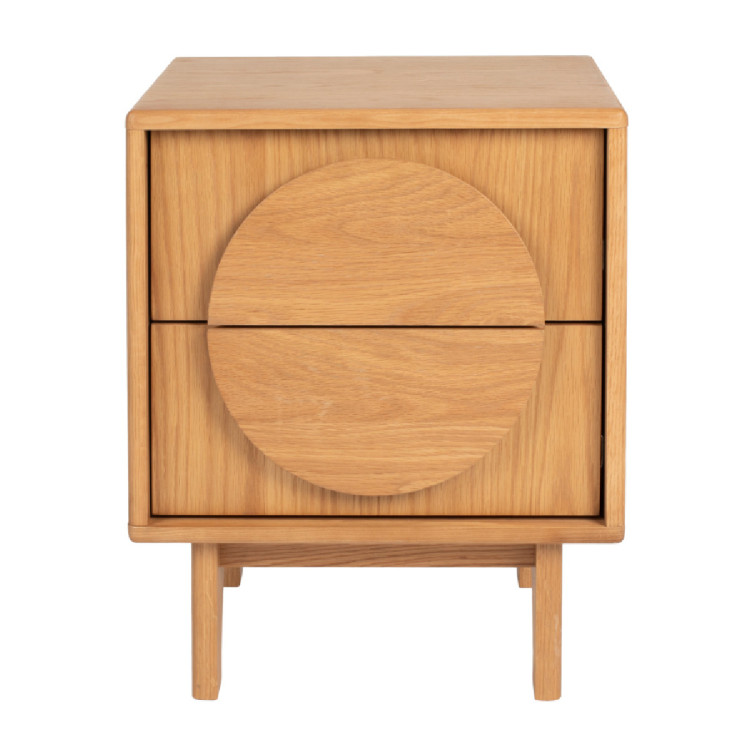 Zuiver Groove Bedside Cabinet/Side Table- Walnut or Oak from Accessories for the Home