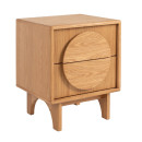 Zuiver Groove Bedside Cabinet/Side Table- Walnut or Oak from Accessories for the Home