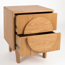 Zuiver Groove Bedside Cabinet/Side Table- Walnut or Oak from Accessories for the Home