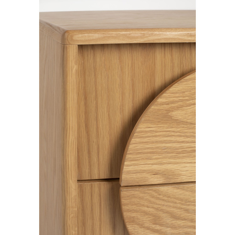 Zuiver Groove Bedside Cabinet/Side Table- Walnut or Oak from Accessories for the Home