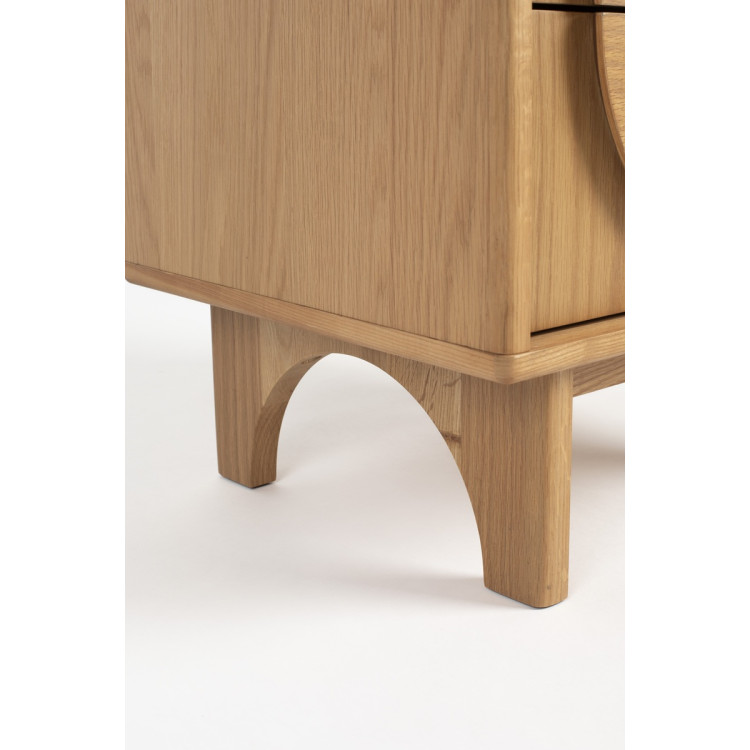 Zuiver Groove Bedside Cabinet/Side Table- Walnut or Oak from Accessories for the Home