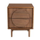 Zuiver Groove Bedside Cabinet/Side Table- Walnut or Oak from Accessories for the Home