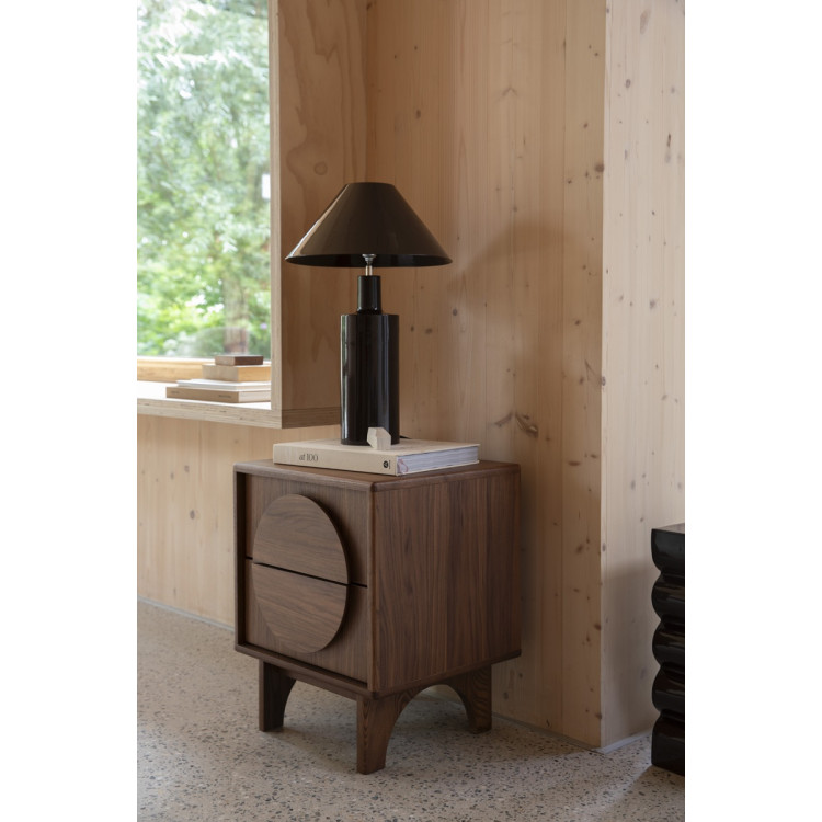 Zuiver Groove Bedside Cabinet/Side Table- Walnut or Oak from Accessories for the Home