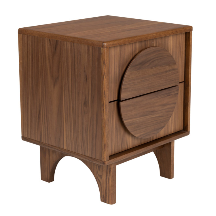 Zuiver Groove Bedside Cabinet/Side Table- Walnut or Oak from Accessories for the Home