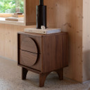 Zuiver Groove Bedside Cabinet/Side Table- Walnut or Oak from Accessories for the Home