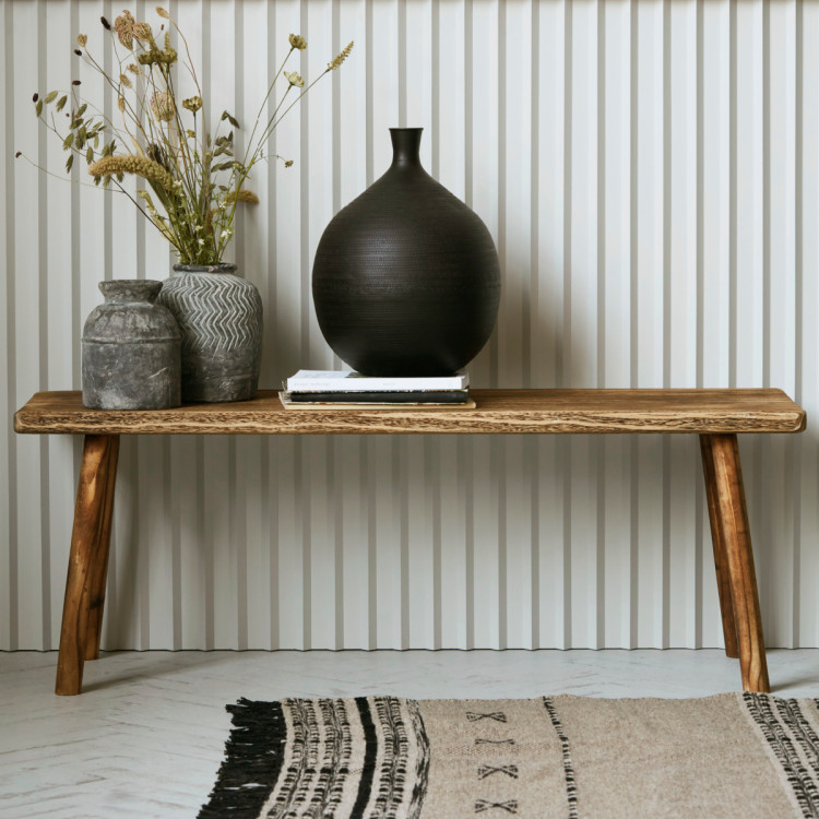 Nadi Natural Wood Bench- 81cm or 120cm from Accessories for the Home