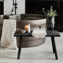 Nadi Black Wood Bench- 81cm or 120cm from Accessories for the Home