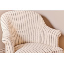 Sanja Stripe Linen Armchair from Accessories for the Home