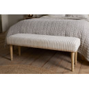 Sanja Stripe Linen Upholstered Bench from Accessories for the Home