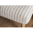 Sanja Stripe Linen Upholstered Bench from Accessories for the Home