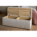 Sanja Stripe Linen Upholstered Storage Bench from Accessories for the Home