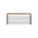Kiyoma Iron & Wood Low Standing Shelf Unit from Accessories for the Home