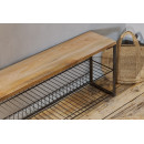 Kiyoma Iron & Wood Low Standing Shelf Unit from Accessories for the Home