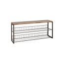 Kiyoma Iron & Wood Low Standing Shelf Unit from Accessories for the Home