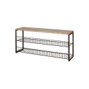 Kiyoma Iron & Wood Low Standing Shelf Unit from Accessories for the Home