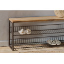 Kiyoma Iron & Wood Low Standing Shelf Unit from Accessories for the Home