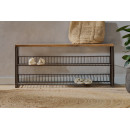 Kiyoma Iron & Wood Low Standing Shelf Unit from Accessories for the Home
