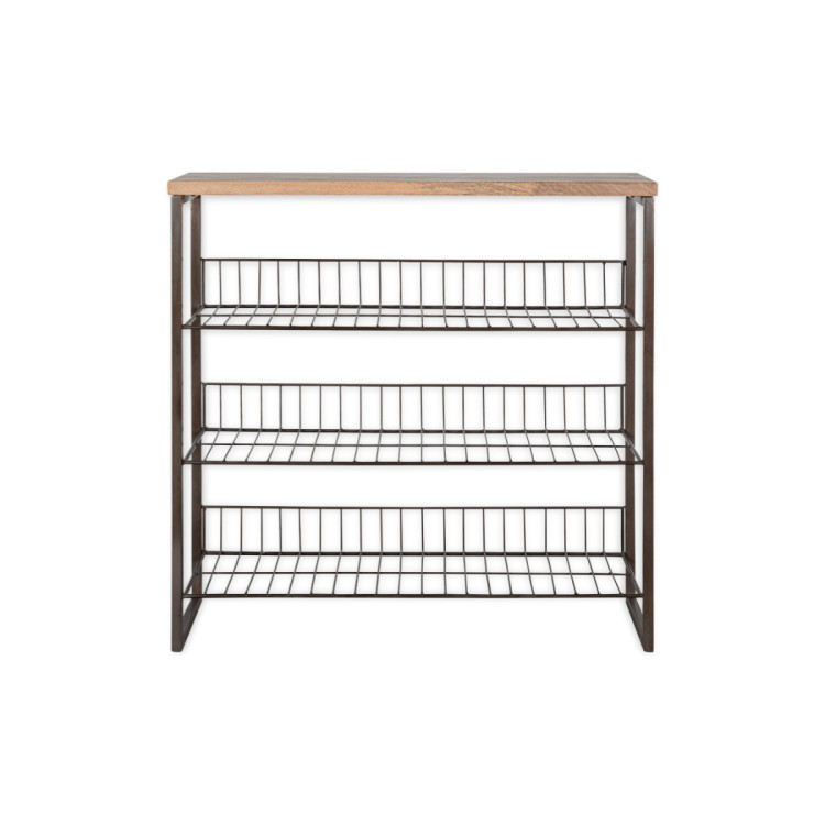 Kiyoma Iron & Wood Tall Standing Shelf Unit from Accessories for the Home