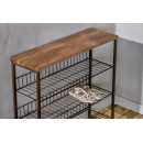 Kiyoma Iron & Wood Tall Standing Shelf Unit from Accessories for the Home