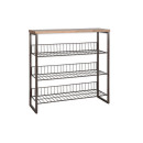 Kiyoma Iron & Wood Tall Standing Shelf Unit from Accessories for the Home