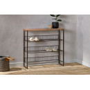 Kiyoma Iron & Wood Tall Standing Shelf Unit from Accessories for the Home
