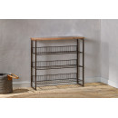 Kiyoma Iron & Wood Tall Standing Shelf Unit from Accessories for the Home