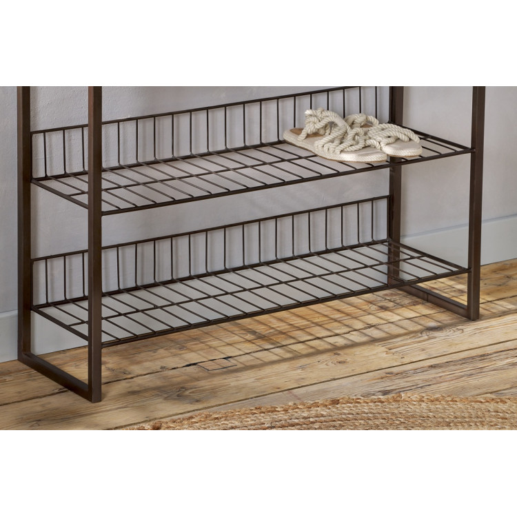 Kiyoma Iron & Wood Tall Standing Shelf Unit from Accessories for the Home