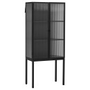 Cabin Black Iron & Glass Display Cabinet from Accessories for the Home