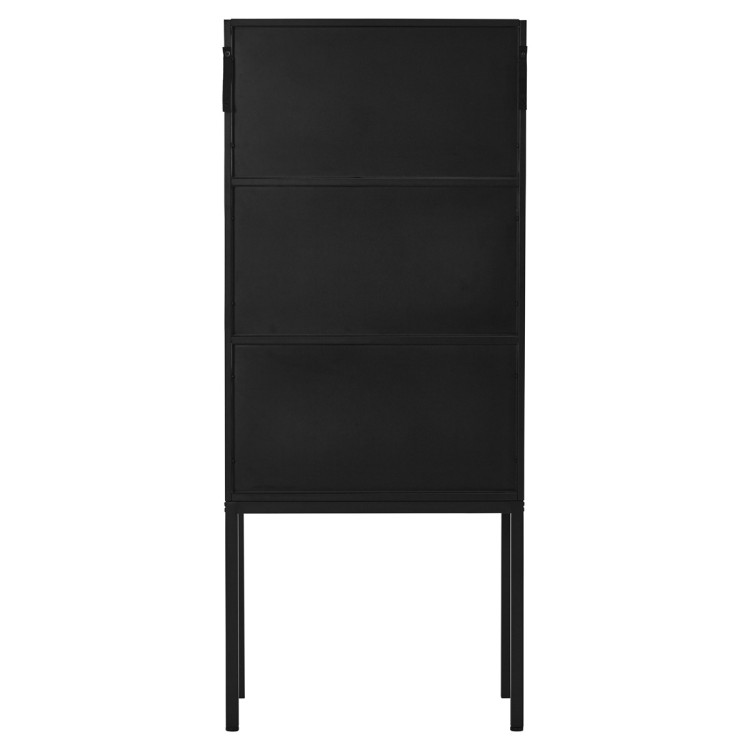 Cabin Black Iron & Glass Display Cabinet from Accessories for the Home