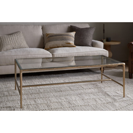 Gilasi Cast Metal & Glass Coffee Table - Antique Brass from Accessories for the Home 2
