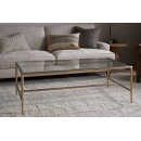 Gilasi Cast Metal & Glass Coffee Table - Antique Brass from Accessories for the Home
