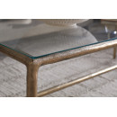 Gilasi Cast Metal & Glass Coffee Table - Antique Brass from Accessories for the Home