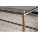 Gilasi Cast Metal & Glass Coffee Table - Antique Brass from Accessories for the Home