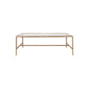 Gilasi Cast Metal & Glass Coffee Table - Antique Brass from Accessories for the Home