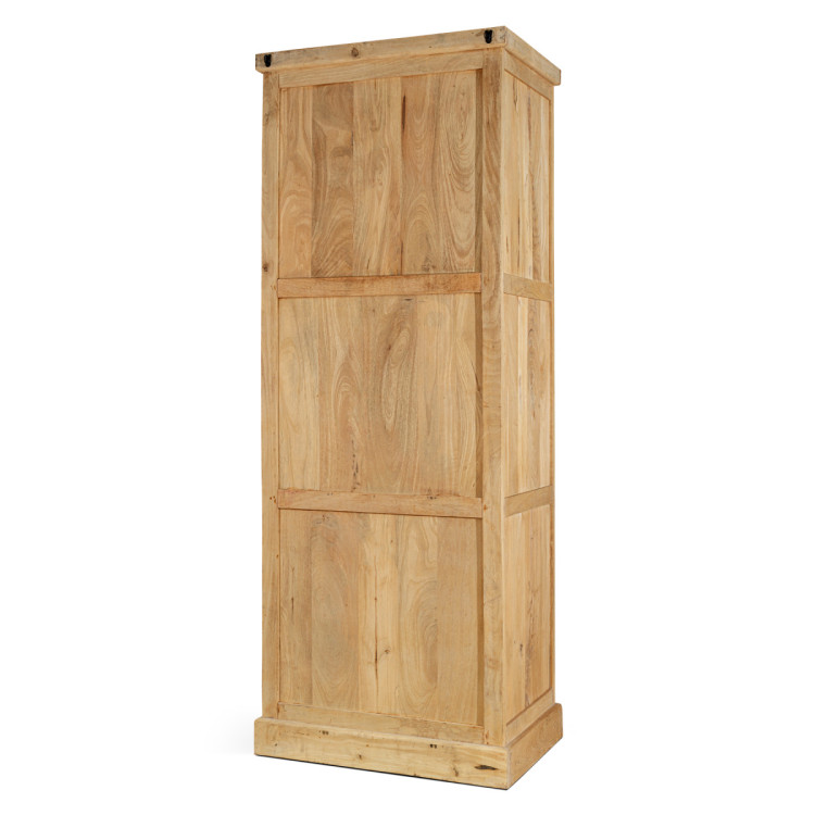 Vivan Grooved Mango Wood Pantry Cupboard