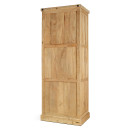 Vivan Grooved Mango Wood Pantry Cupboard