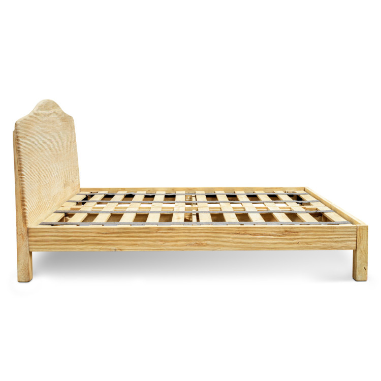 Vivan Grooved Mango Wood Bed - King or Super King from Accessories for the Home