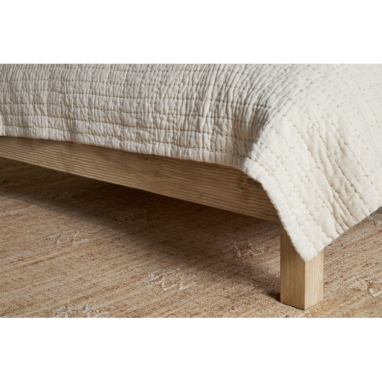 Vivan Grooved Mango Wood Bed - King or Super King from Accessories for the Home