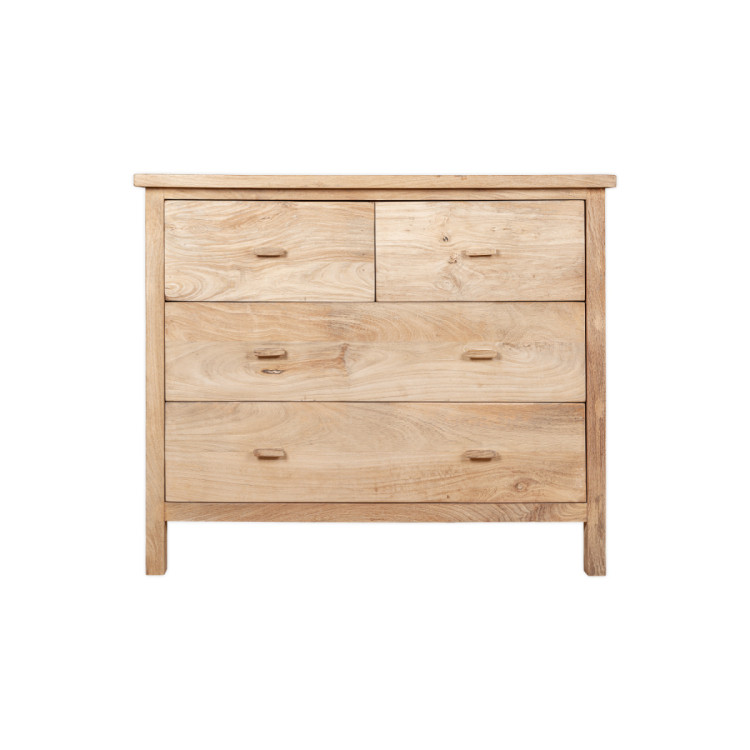 Vivan Grooved Mango Wood Chest of Drawers from Accessories for the Home