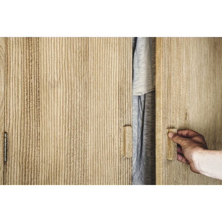 Vivan Grooved Mango Wood Wardrobe from Accessories for the Home