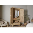 Vivan Grooved Mango Wood Wardrobe from Accessories for the Home