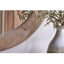 Vivan Grooved Mango Wood Round Mirror from Accessories for the Home