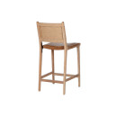 Nayan Leather & Jute Counter Chair - Tan from Accessories for the Home