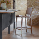 Nayan Leather & Jute Counter Chair - Tan from Accessories for the Home