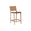 Nayan Leather & Jute Counter Chair - Tan from Accessories for the Home