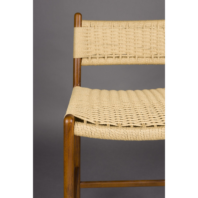 Dutchbone Cecile Barstool- Natural or Walnut from Accessories for the Home