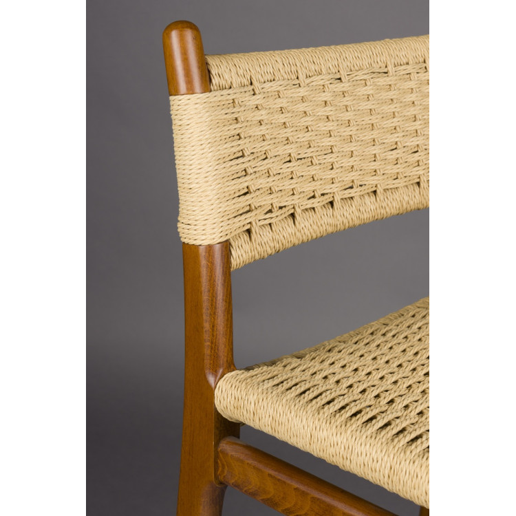 Dutchbone Cecile Barstool- Natural or Walnut from Accessories for the Home
