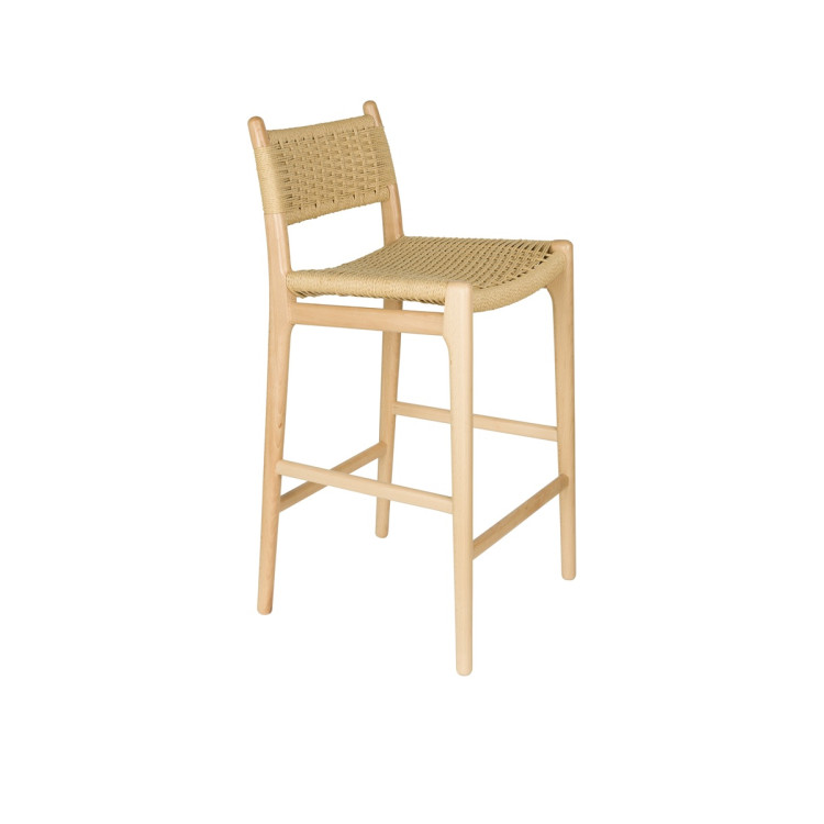 Dutchbone Cecile Barstool- Natural or Walnut from Accessories for the Home